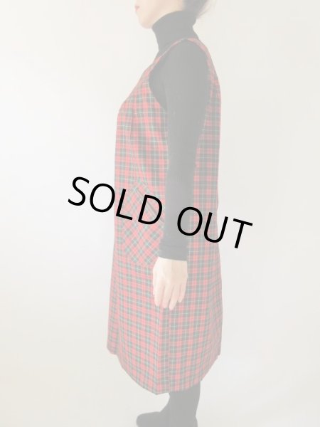 画像4: 【ゆったりsize*】大人レトロなチェック柄ワンピース (4)