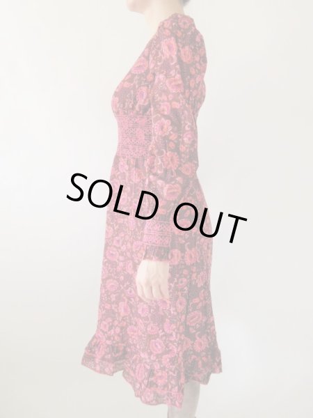 画像4: 【お仕立て品の1点モノ】ウエストステッチワンピース (4)