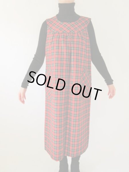画像3: 【ゆったりsize*】大人レトロなチェック柄ワンピース (3)
