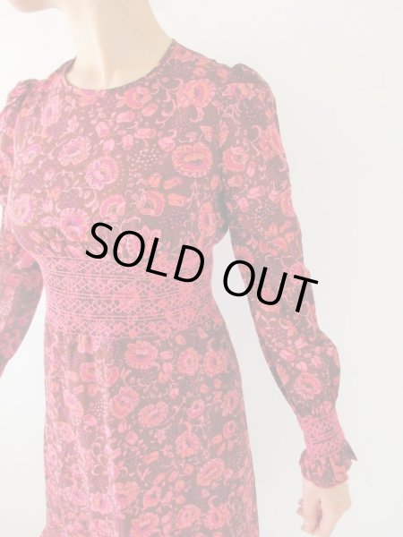 画像6: 【お仕立て品の1点モノ】ウエストステッチワンピース (6)