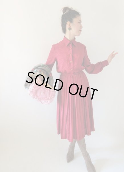 画像2: 【11号size*】大人クラシカルな水玉ワンピース  (2)