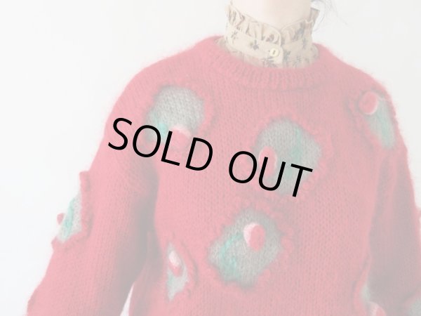 画像7: 【大人も二度見する*】立体お花モチーフニット (7)