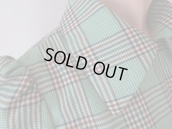 画像9: 【シルエットの可愛げ*】レトログリーンのチェックワンピース (9)