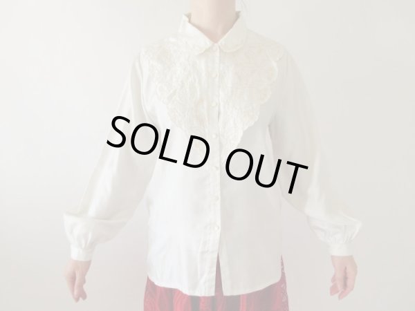 画像6: 【光沢と刺繍の高級感*】シルク刺繍ブラウス (6)