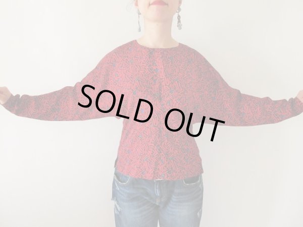 画像4: 【個性弾ける１着*】アートデザインブラウス (4)