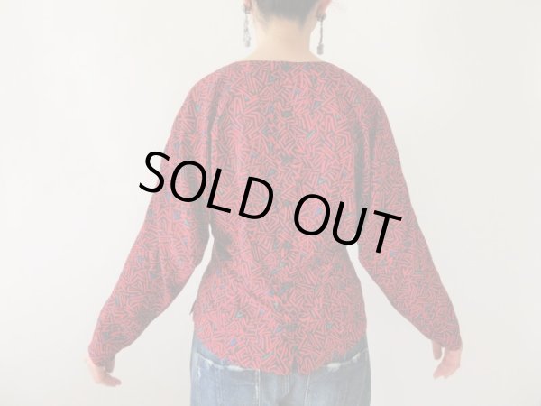 画像6: 【個性弾ける１着*】アートデザインブラウス (6)