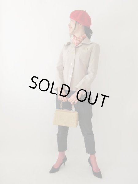 画像2: 【2色のステッチが技あり*】シンプルレトロジャケット (2)