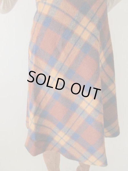 画像7: 【チャーミングに楽しむ*】キャメルチェックのワンピース (7)