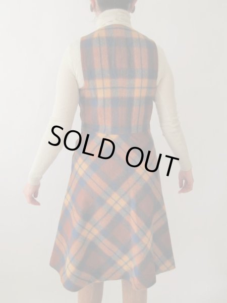 画像5: 【チャーミングに楽しむ*】キャメルチェックのワンピース (5)