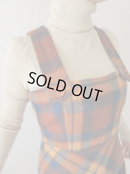 画像6: 【チャーミングに楽しむ*】キャメルチェックのワンピース (6)