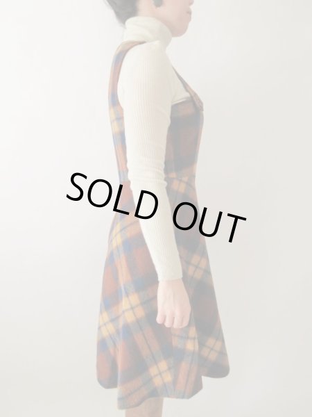 画像4: 【チャーミングに楽しむ*】キャメルチェックのワンピース (4)