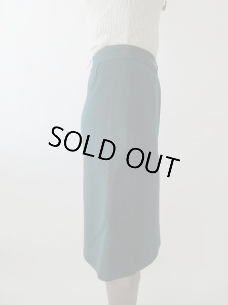 画像5: 【潔い深みグリーン*】ウエストバックルデザインスカート (5)