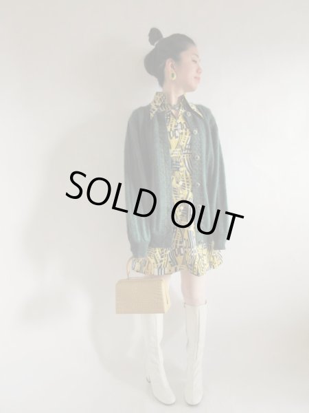 画像2: 【このインパクトが欲しかった*】レトロデザインワンピ (2)