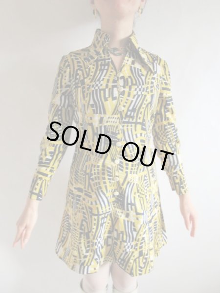 画像4: 【このインパクトが欲しかった*】レトロデザインワンピ (4)