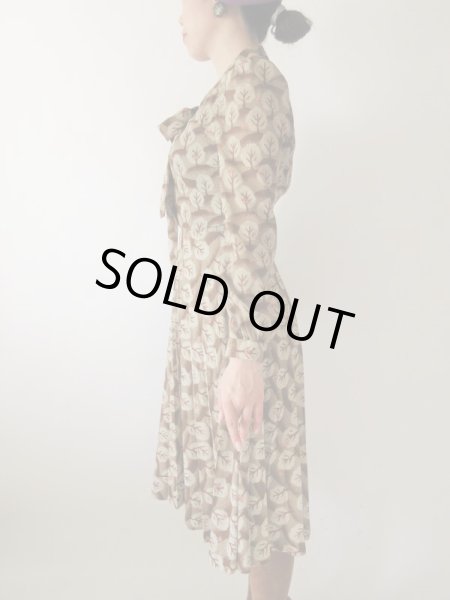 画像5: 【ボウタイの誘惑*】木に咲くお花ワンピース  (5)