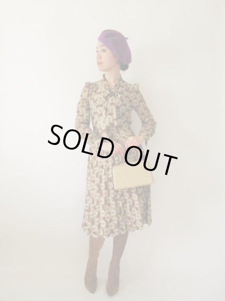 画像3: 【ボウタイの誘惑*】木に咲くお花ワンピース  (3)