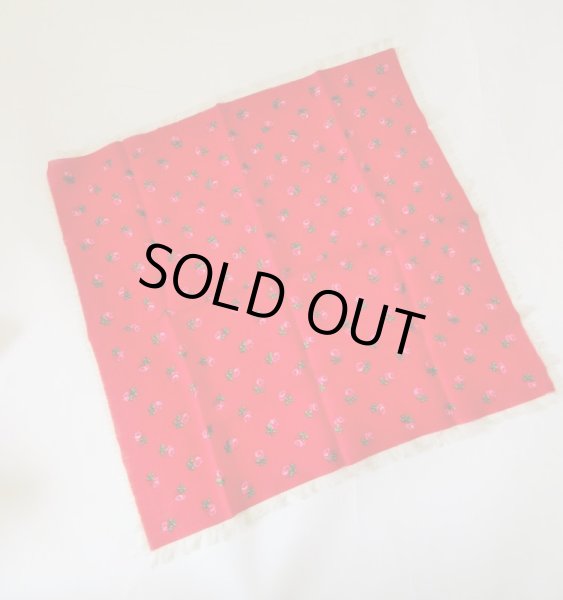 画像3: 【赤でチャーミングにインパクト*】小花柄スカーフ (3)