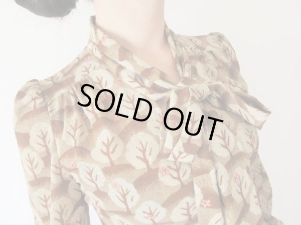 画像8: 【ボウタイの誘惑*】木に咲くお花ワンピース  (8)