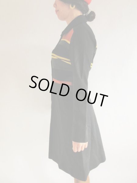 画像4: 【自慢したくなる1着*】レトロカラーボーダーワンピース (4)