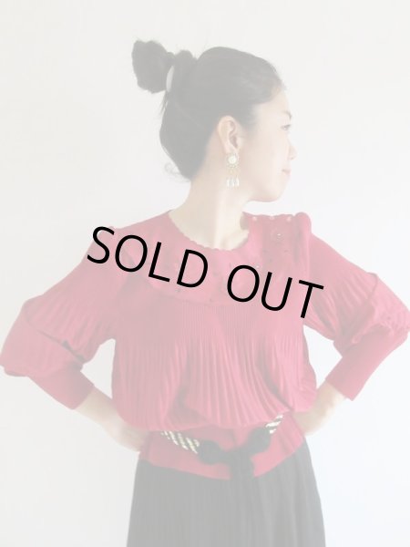 画像4: フラワー装飾カットソー (4)