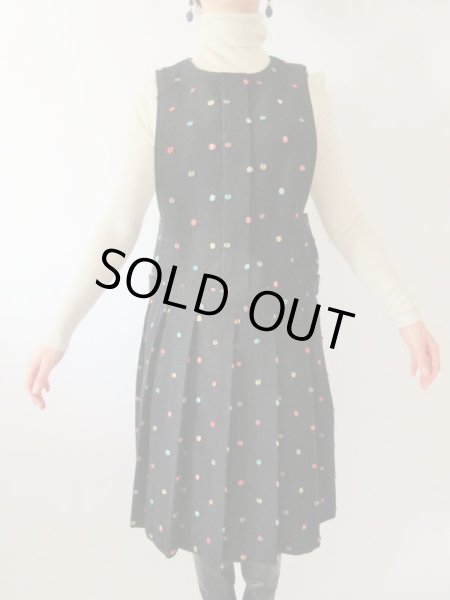画像3: 【水玉のニュアンス*】立体水玉ワンピース (3)