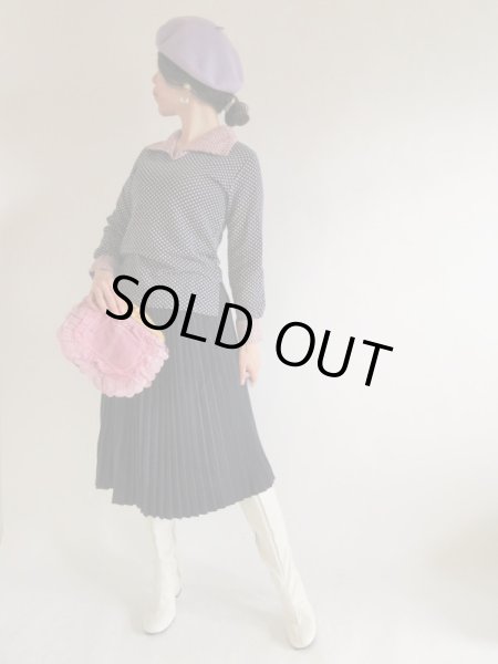 画像2: 【シンプルis Best*】ウエストゴムのプリーツスカート (2)