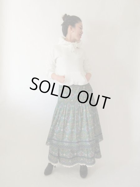 画像2: 【一気にあか抜け*】西ドイツ製マキシ丈スカート (2)