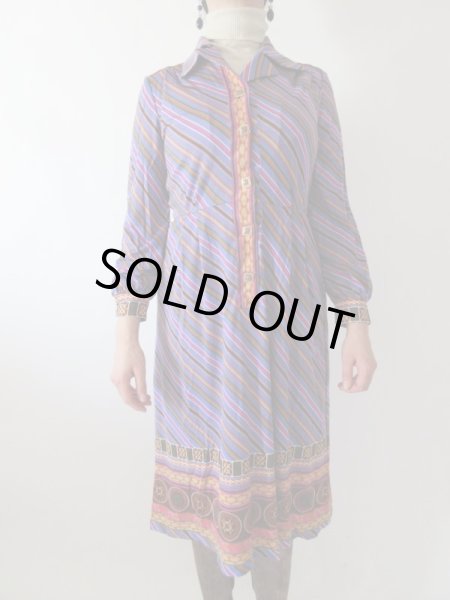 画像3: 【大胆な色使い*】カラフル配色ワンピ (3)