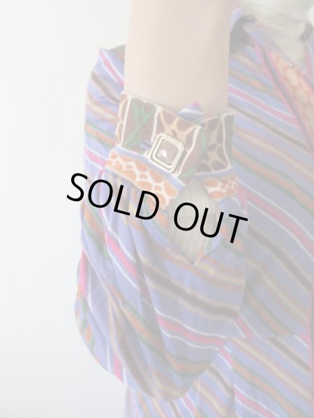 画像6: 【大胆な色使い*】カラフル配色ワンピ (6)