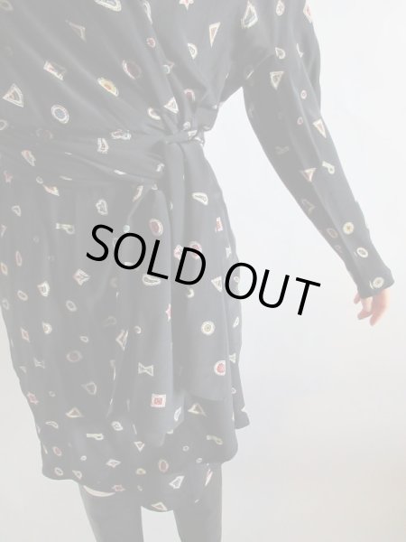 画像7: 【リッチなシルク*】Italy製ラップデザインワンピース (7)