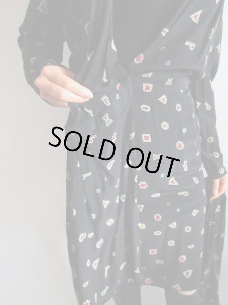 画像9: 【リッチなシルク*】Italy製ラップデザインワンピース (9)