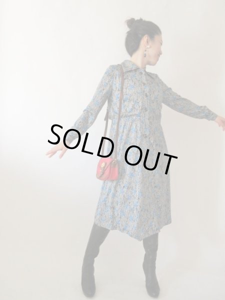 画像2: 【ゆったりめsize*】アートな花柄ワンピース (2)