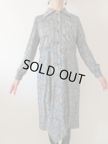 画像3: 【ゆったりめsize*】アートな花柄ワンピース (3)