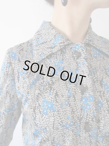 画像7: 【ゆったりめsize*】アートな花柄ワンピース (7)