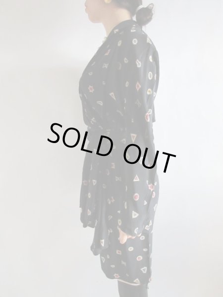 画像4: 【リッチなシルク*】Italy製ラップデザインワンピース (4)