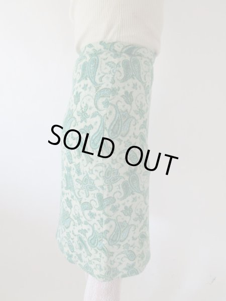 画像10: 【一目惚れ買い付け*】レトログリーンのペイズリー柄セットアップ (10)