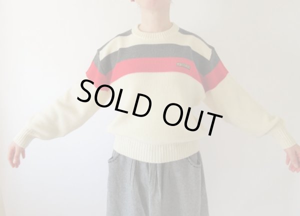 画像3: 【スポーティーテイストで新鮮顔*】レナウンのヴィンテージニット (3)