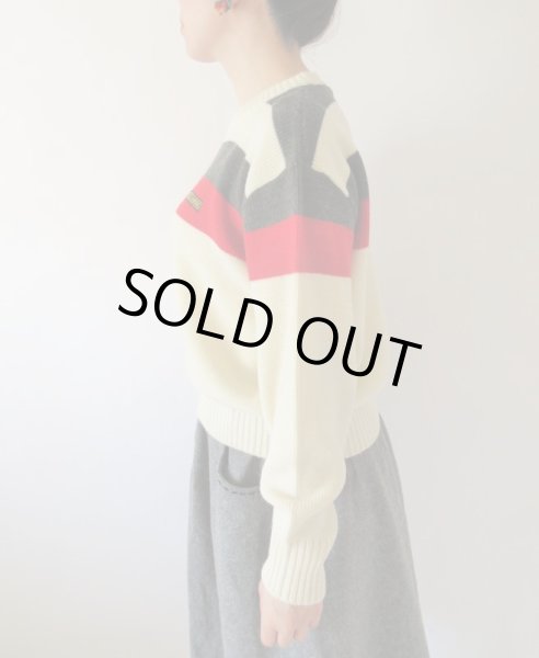 画像4: 【スポーティーテイストで新鮮顔*】レナウンのヴィンテージニット (4)