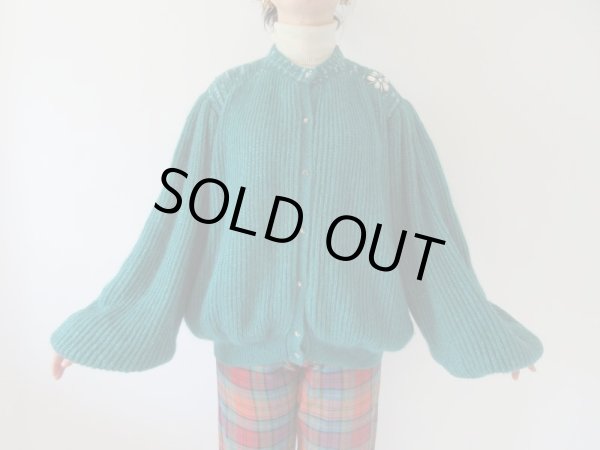 画像4: 【心躍る好発色*】たっぷりお袖のイタリー製カーディガン (4)
