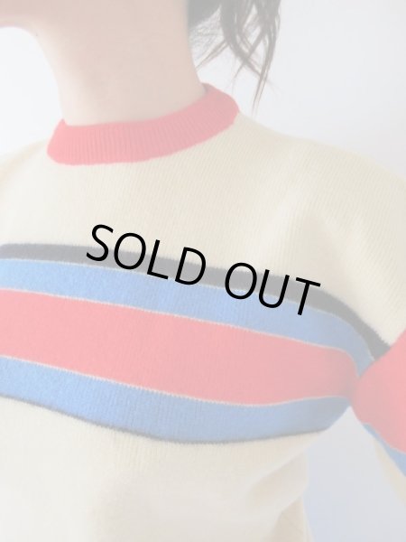 画像7: 【鮮度バツグン*】トリコロールボーダーニット (7)