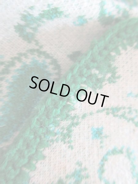 画像12: 【一目惚れ買い付け*】レトログリーンのペイズリー柄セットアップ (12)