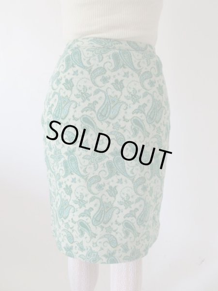 画像11: 【一目惚れ買い付け*】レトログリーンのペイズリー柄セットアップ (11)