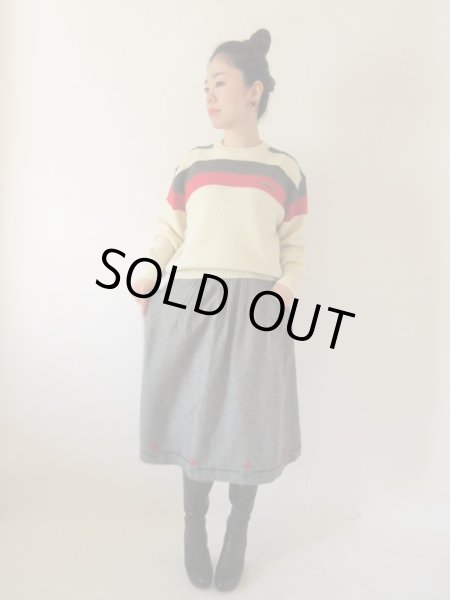 画像2: 【スポーティーテイストで新鮮顔*】レナウンのヴィンテージニット (2)