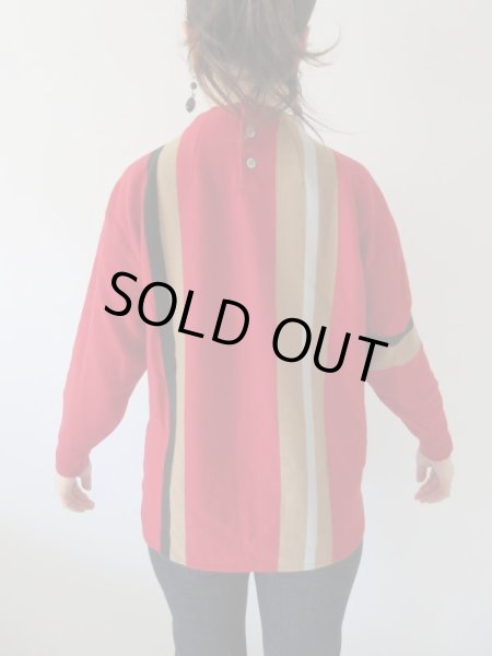 画像5: 【コケティッシュな魅力を*】レトロストライプニット (5)