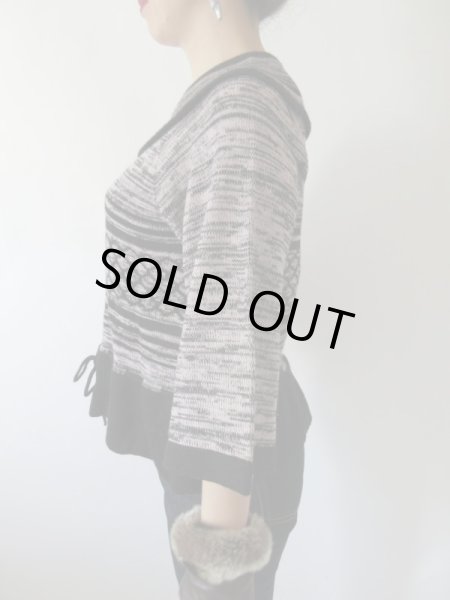 画像4: 【さりげなくレディーに*】ウエストリボンのニット (4)