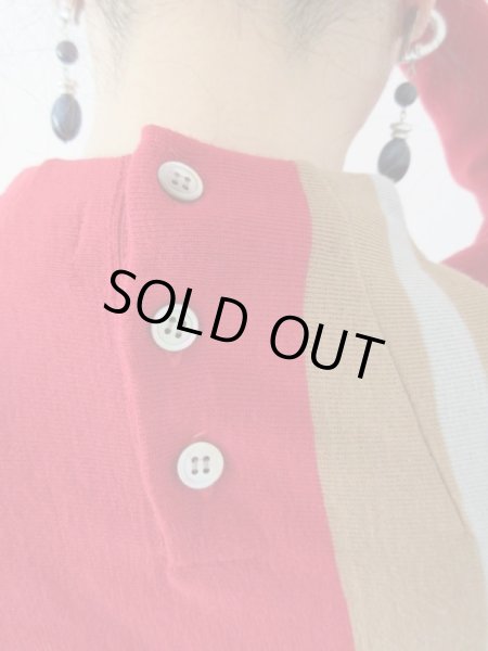 画像6: 【コケティッシュな魅力を*】レトロストライプニット (6)