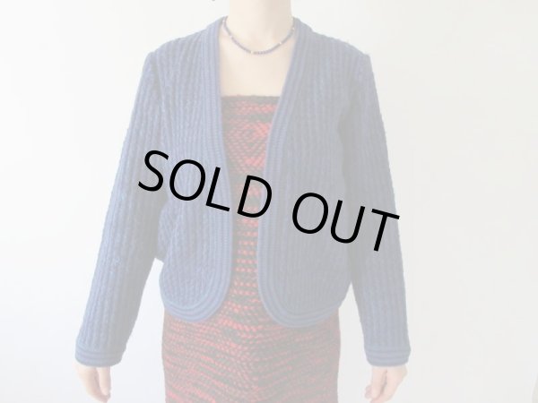 画像4: 【大人可愛く羽織りたい*】レディーパープルカーディガン (4)