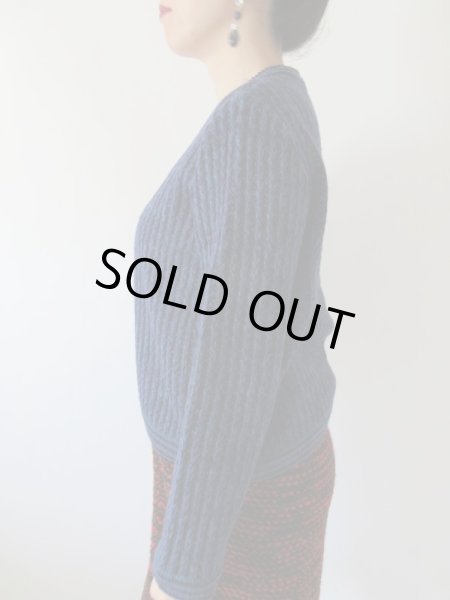 画像3: 【大人可愛く羽織りたい*】レディーパープルカーディガン (3)