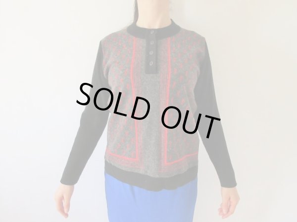 画像3: 【なつかしく可愛らしく*】切り替えデザインニット (3)