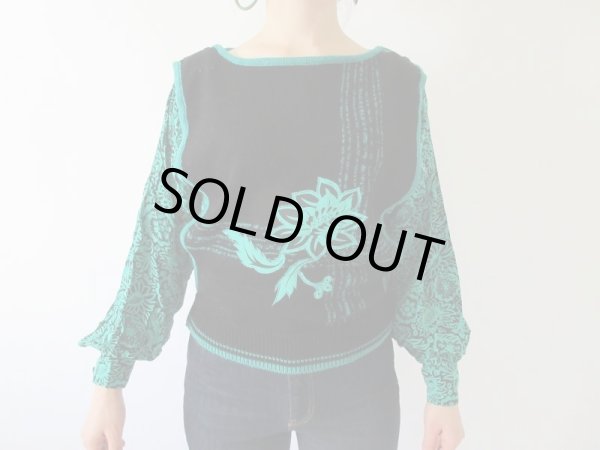 画像3: 【撮影の時にめちゃ盛り上がりました*】重ね着デザインニット (3)